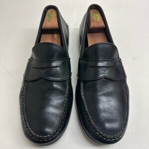 Rancourt & Co. Pinch Penny Moccasins Black Leather Handsewn Made in USA 11.5 B